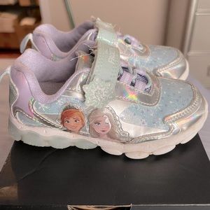 Disney's Frozen Anna and Elsa Toddler Girls' Light-Up Shoes Size 7